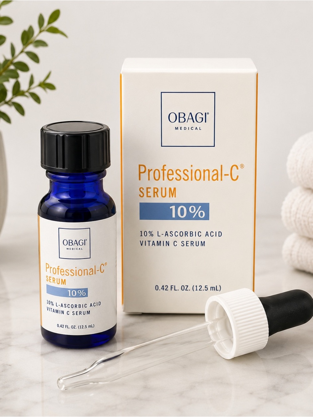 Obagi Professional-C Serum 10% Vitamin C Serum 0.42 oz / 12.5 mL w/ Box
